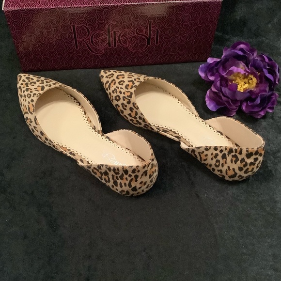 Refresh Leopard Animal Print Flats NIB - Picture 8 of 12